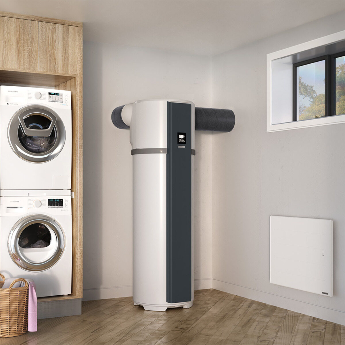 Installation d'un ballon thermodynamique sur air extérieur