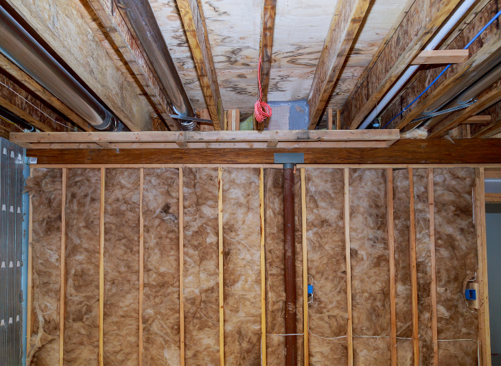 Isolation des murs d'un sous-sol