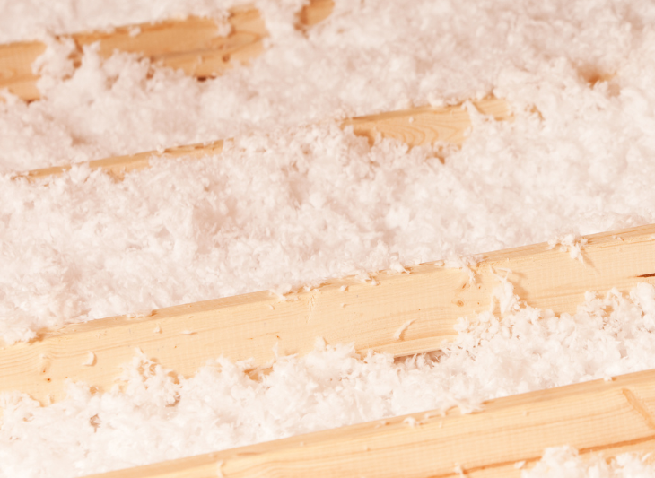 Laine de verre en flocons pour soufflage