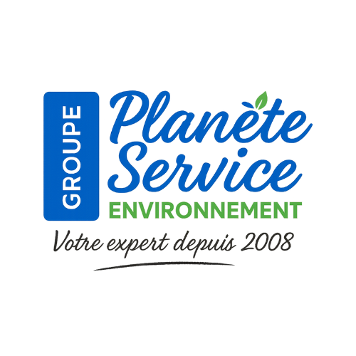 Logo du groupe Planète Service Environnement.