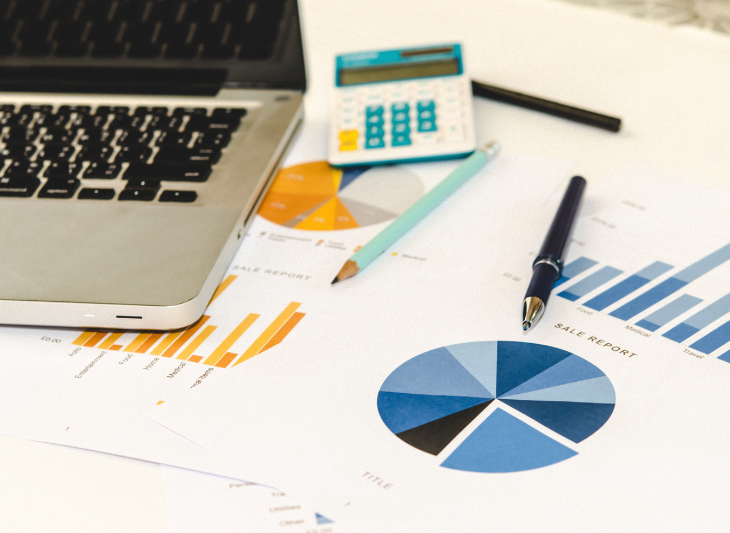 Calculatrice et documents financiers