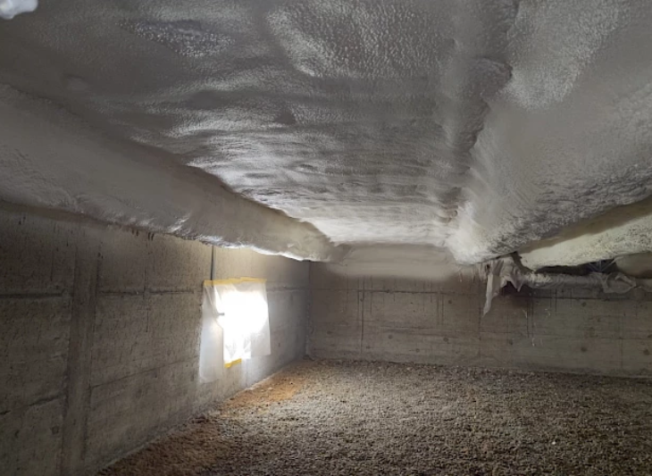 Isolation par soufflage pour vide sanitaire inaccessible